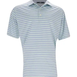 FootJoy Heather Stripe Lisle Shirt Polo Short Sleeve Golf Apparel