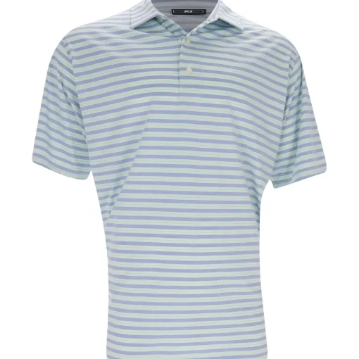FootJoy Heather Stripe Lisle Shirt Polo Short Sleeve Golf Apparel