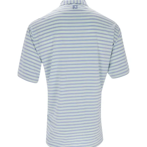 FootJoy Heather Stripe Lisle Shirt Polo Short Sleeve Golf Apparel