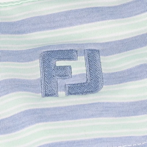 FootJoy Heather Stripe Lisle Shirt Polo Short Sleeve Golf Apparel