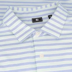 FootJoy Heather Stripe Lisle Shirt Polo Short Sleeve Golf Apparel