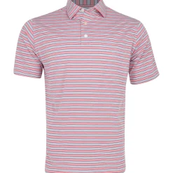 FootJoy Heather Stripe Lisle Shirt Polo Short Sleeve Golf Apparel