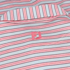 FootJoy Heather Stripe Lisle Shirt Polo Short Sleeve Golf Apparel