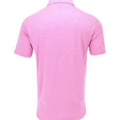 FootJoy Heather Stripe Self Collar Previous Season Apparel Style Shirt Polo Short Sleeve Golf Apparel