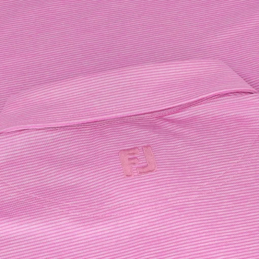 FootJoy Heather Stripe Self Collar Previous Season Apparel Style Shirt Polo Short Sleeve Golf Apparel