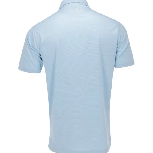 FootJoy Heather Stripe Self Collar Previous Season Apparel Style Shirt Polo Short Sleeve Golf Apparel