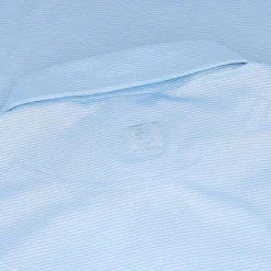 FootJoy Heather Stripe Self Collar Previous Season Apparel Style Shirt Polo Short Sleeve Golf Apparel