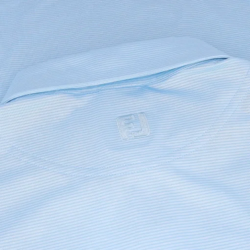 FootJoy Heather Stripe Self Collar Previous Season Apparel Style Shirt Polo Short Sleeve Golf Apparel