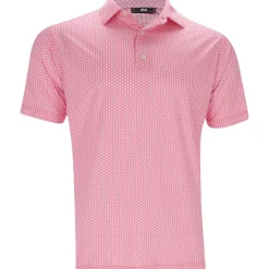 FootJoy Houndstooth Geo Lisle Shirt Polo Short Sleeve Golf Apparel