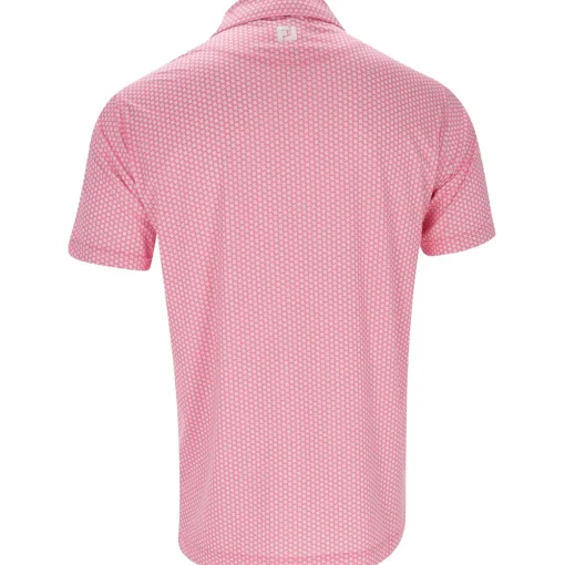 FootJoy Houndstooth Geo Lisle Shirt Polo Short Sleeve Golf Apparel
