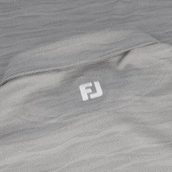 FootJoy Jacquard Wave Self Collar Previous Season Apparel Style Shirt Polo Short Sleeve Golf Apparel
