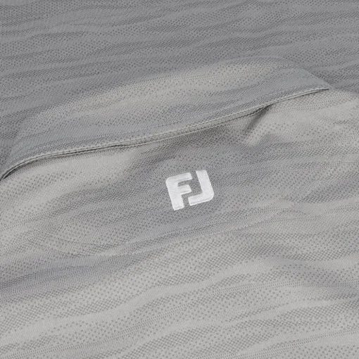 FootJoy Jacquard Wave Self Collar Previous Season Apparel Style Shirt Polo Short Sleeve Golf Apparel