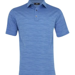 FootJoy Jacquard Wave Self Collar Previous Season Apparel Style Shirt Polo Short Sleeve Golf Apparel