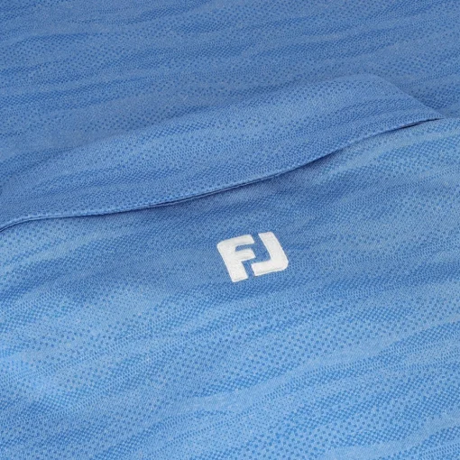 FootJoy Jacquard Wave Self Collar Previous Season Apparel Style Shirt Polo Short Sleeve Golf Apparel