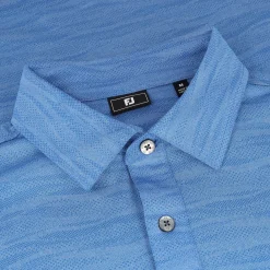 FootJoy Jacquard Wave Self Collar Previous Season Apparel Style Shirt Polo Short Sleeve Golf Apparel