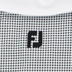 FootJoy Lisle Dot Print Yoke Previous Season Apparel Style Shirt Polo Short Sleeve Golf Apparel