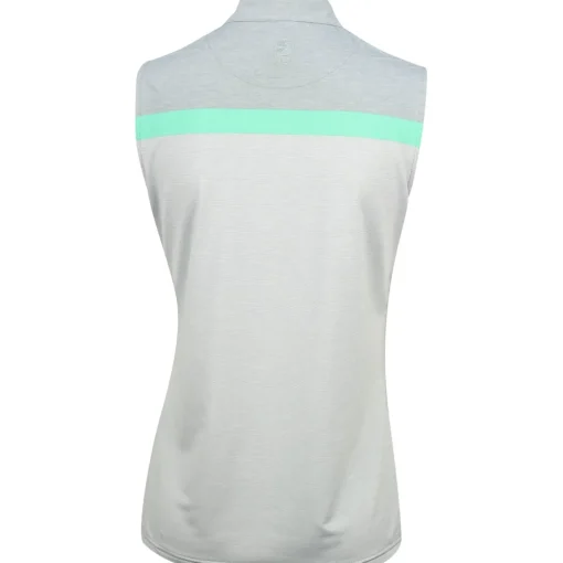 FootJoy Lisle Sleeveless Zip Previous Season Apparel Style Shirt Polo Short Sleeve Golf Apparel