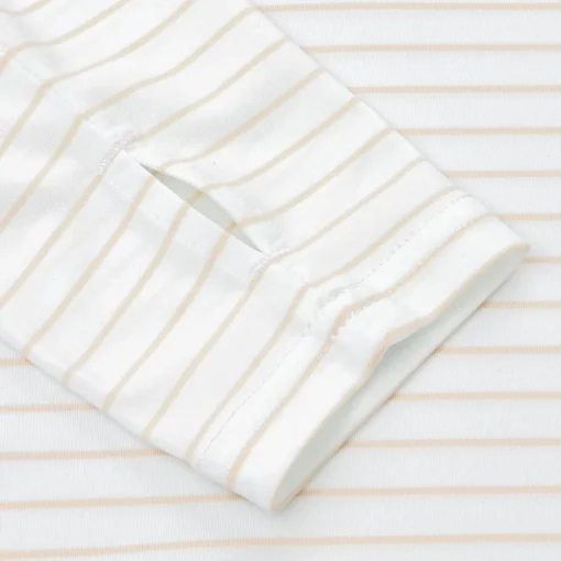 FootJoy Pin Stripe Sun Protection Previous Season Apparel Style Shirt Polo Long Sleeve Golf Apparel