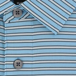 FootJoy ProDry Performance Stretch Lisle Pinstripe Previous Season Apparel Style Shirt Polo Short Sleeve Golf Apparel