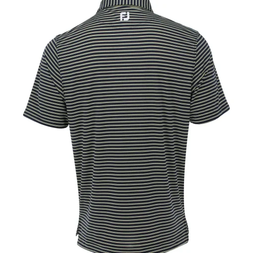 FootJoy ProDry Performance Stretch Lisle Pinstripe Previous Season Apparel Style Shirt Polo Short Sleeve Golf Apparel