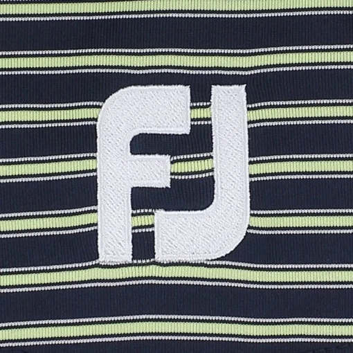 FootJoy ProDry Performance Stretch Lisle Pinstripe Previous Season Apparel Style Shirt Polo Short Sleeve Golf Apparel