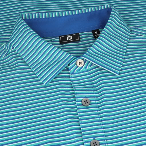 FootJoy Regent Stripe Stretch Pique Previous Season Apparel Style Shirt Polo Short Sleeve Golf Apparel
