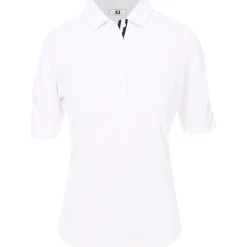 FootJoy Ruched 1/2 Sleeve Previous Season Apparel Style Shirt Polo Short Sleeve Golf Apparel