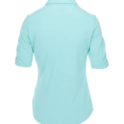 FootJoy Ruched 1/2 Sleeve Previous Season Apparel Style Shirt Polo Short Sleeve Golf Apparel