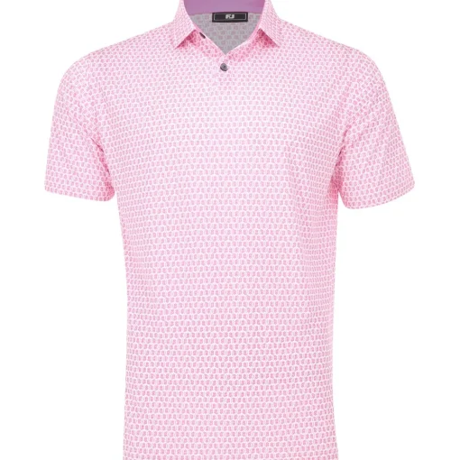 FootJoy Salamander Print Previous Season Apparel Style Shirt Polo Short Sleeve Golf Apparel