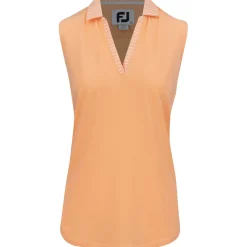 FootJoy Sleeveless Open Placket Shirt Polo Short Sleeve Golf Apparel