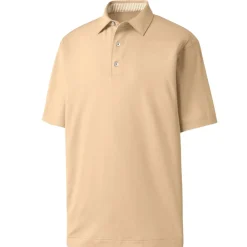 FootJoy Solid Lisle Self Collar Previous Season Apparel Style Shirt Polo Short Sleeve Golf Apparel