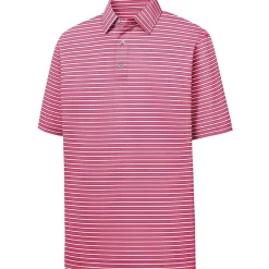 FootJoy Stretch Lisle Pinstripe Previous Season Apparel Style Shirt Polo Short Sleeve Golf Apparel
