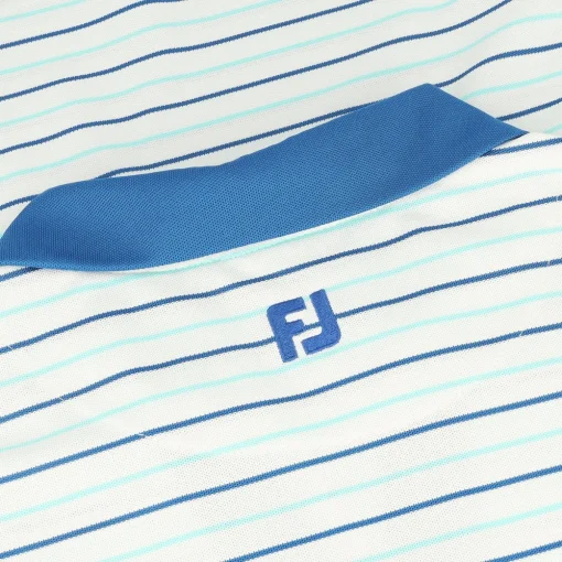 FootJoy Stripe Open Placket Sleeveless Previous Season Apparel Style Shirt Polo Short Sleeve Golf Apparel
