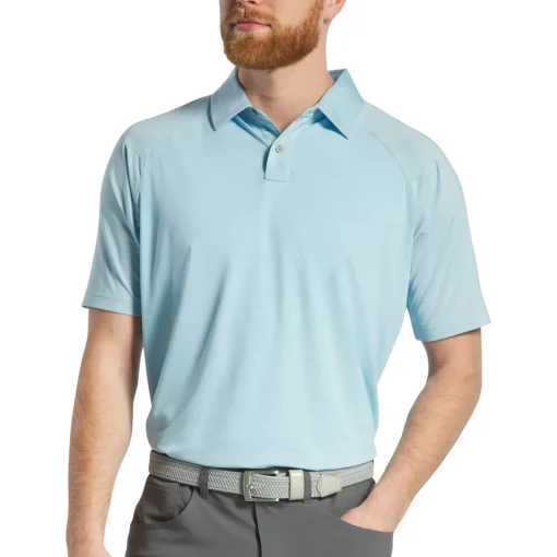 FootJoy Texture Mix Solid Previous Season Apparel Style Shirt Polo Short Sleeve Golf Apparel
