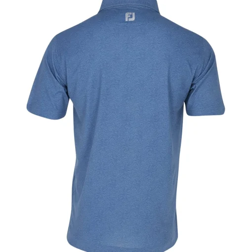 FootJoy Texture Print With Trim Stretch Pique Self Collar Previous Season Apparel Style Shirt Polo Short Sleeve Golf Apparel