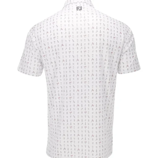 FootJoy The 19th Hole Lisle Self Collar Previous Season Apparel Style Shirt Polo Short Sleeve Golf Apparel