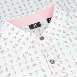 FootJoy The 19th Hole Lisle Self Collar Previous Season Apparel Style Shirt Polo Short Sleeve Golf Apparel
