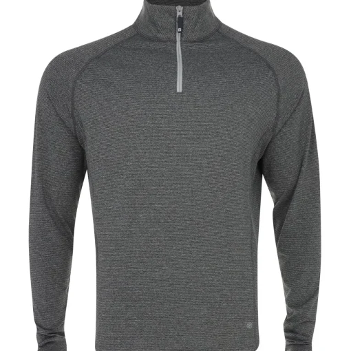 FootJoy ThermoSeries Heather Brushed Back Midlayer Outerwear Pullover Golf Apparel