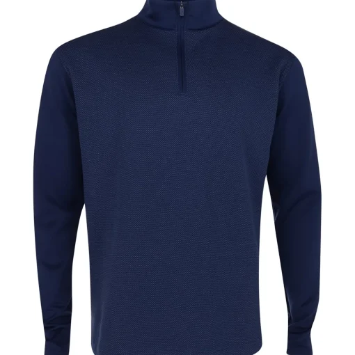 FootJoy Tonal Block Midlayer Spacer Knit Previous Season Apparel Style Outerwear Pullover Golf Apparel