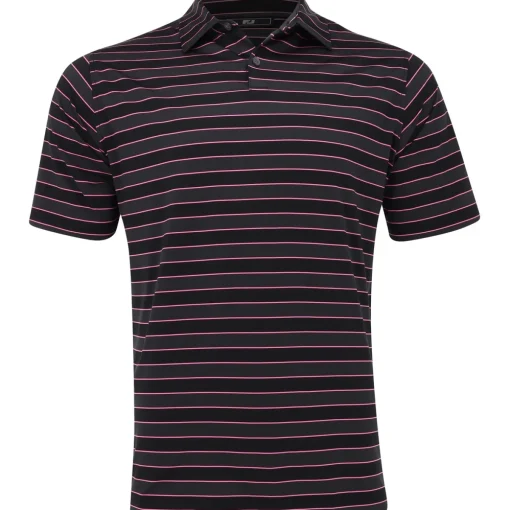 FootJoy Tonal Stripe Self Collar Previous Season Apparel Style Shirt Polo Short Sleeve Golf Apparel