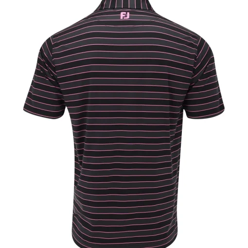 FootJoy Tonal Stripe Self Collar Previous Season Apparel Style Shirt Polo Short Sleeve Golf Apparel