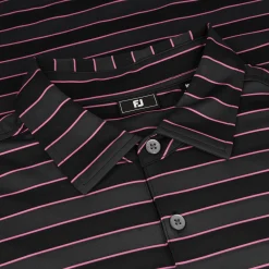 FootJoy Tonal Stripe Self Collar Previous Season Apparel Style Shirt Polo Short Sleeve Golf Apparel