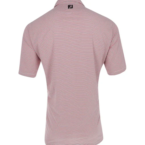 FootJoy TOUR LOGO Emory Stripe Shirt Polo Short Sleeve Golf Apparel