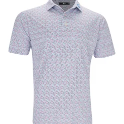 FootJoy Tour Logo Gamer Print Pique Shirt Polo Short Sleeve Golf Apparel