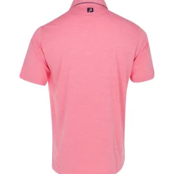 FootJoy TOUR LOGO Heather Lisle Lattice Print Shirt Polo Short Sleeve Golf Apparel