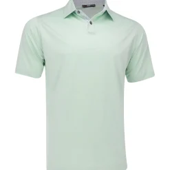 FootJoy TOUR LOGO Heather Lisle Lattice Print Shirt Polo Short Sleeve Golf Apparel