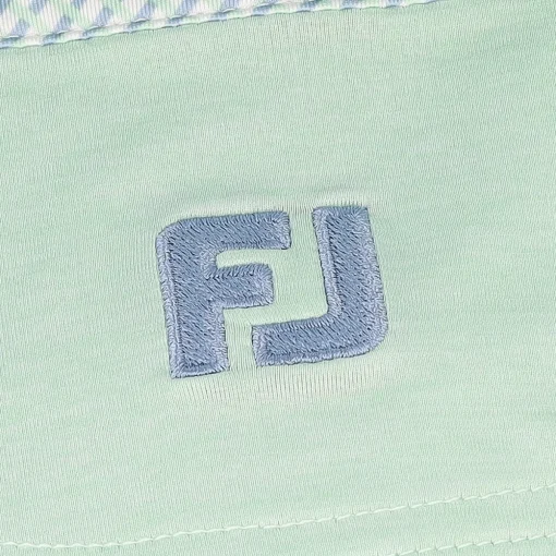 FootJoy TOUR LOGO Heather Lisle Lattice Print Shirt Polo Short Sleeve Golf Apparel