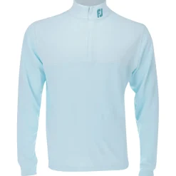 FootJoy Tour Logo Heather Yoke Half Zip Mid-Layer Outerwear Pullover Golf Apparel