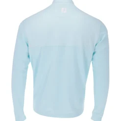 FootJoy Tour Logo Heather Yoke Half Zip Mid-Layer Outerwear Pullover Golf Apparel