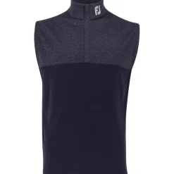 FootJoy Tour Logo Heather Yoke Half-Zip Previous Season Apparel Style Outerwear Vest Golf Apparel